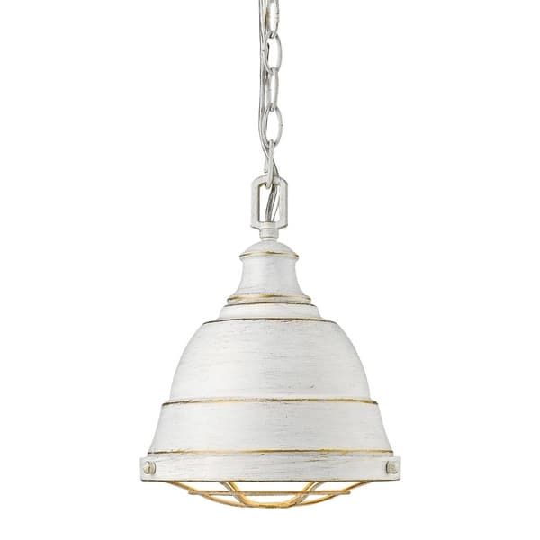 slide 2 of 4, Bartlett Small Pendant in French White