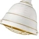 preview thumbnail 3 of 2, Bartlett Small Pendant in French White