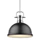 Option chrome with matte black shade