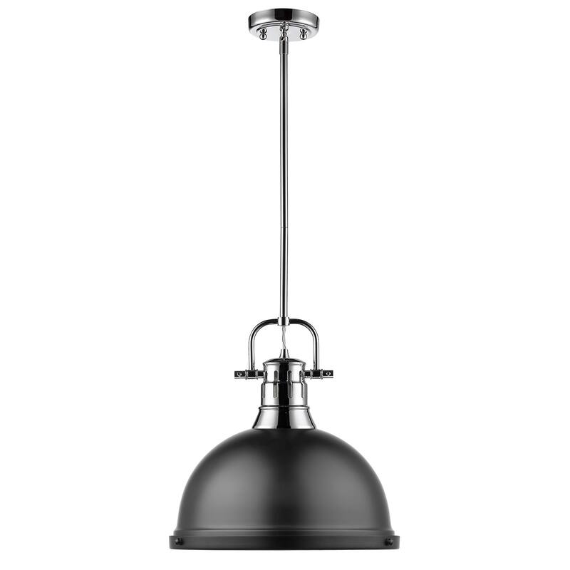 Golden Lighting Duncan Aged Brass 1-light Pendant