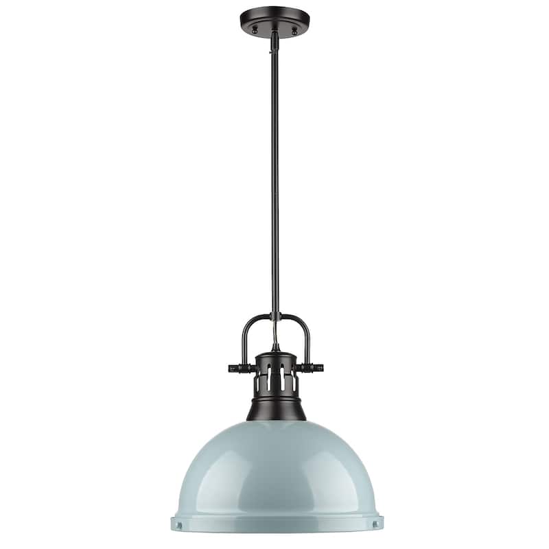 Golden Lighting Duncan Aged Brass 1-light Pendant