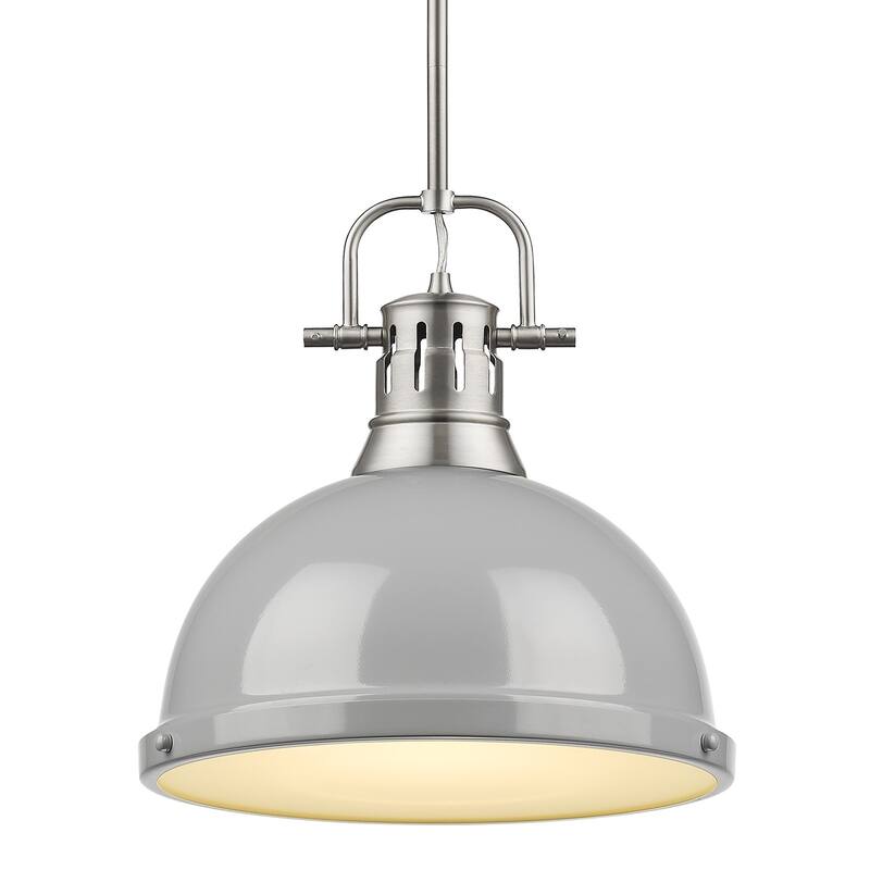 Golden Lighting Duncan Aged Brass 1-light Pendant