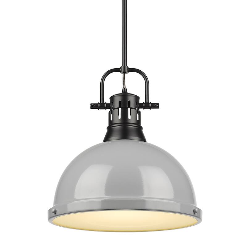 Golden Lighting Duncan Aged Brass 1-light Pendant