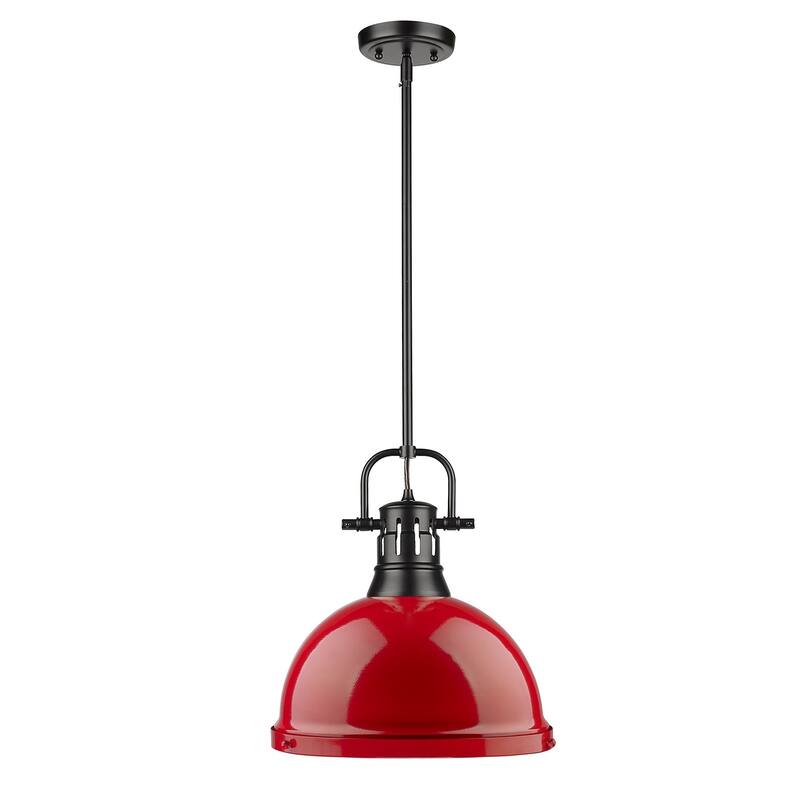 Golden Lighting Duncan Aged Brass 1-light Pendant