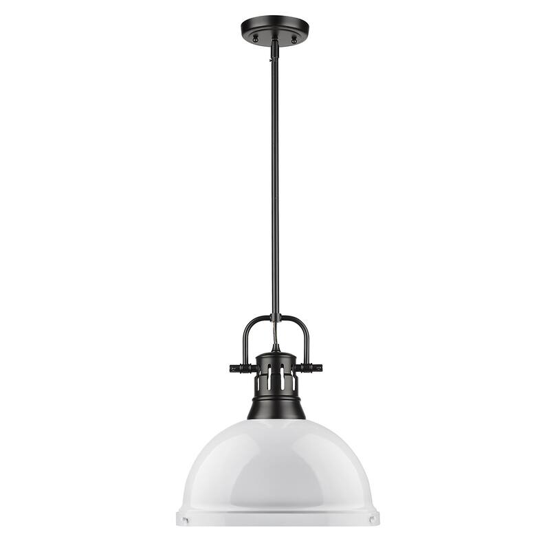 Golden Lighting Duncan Aged Brass 1-light Pendant