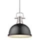 Option pewter with matte black shade