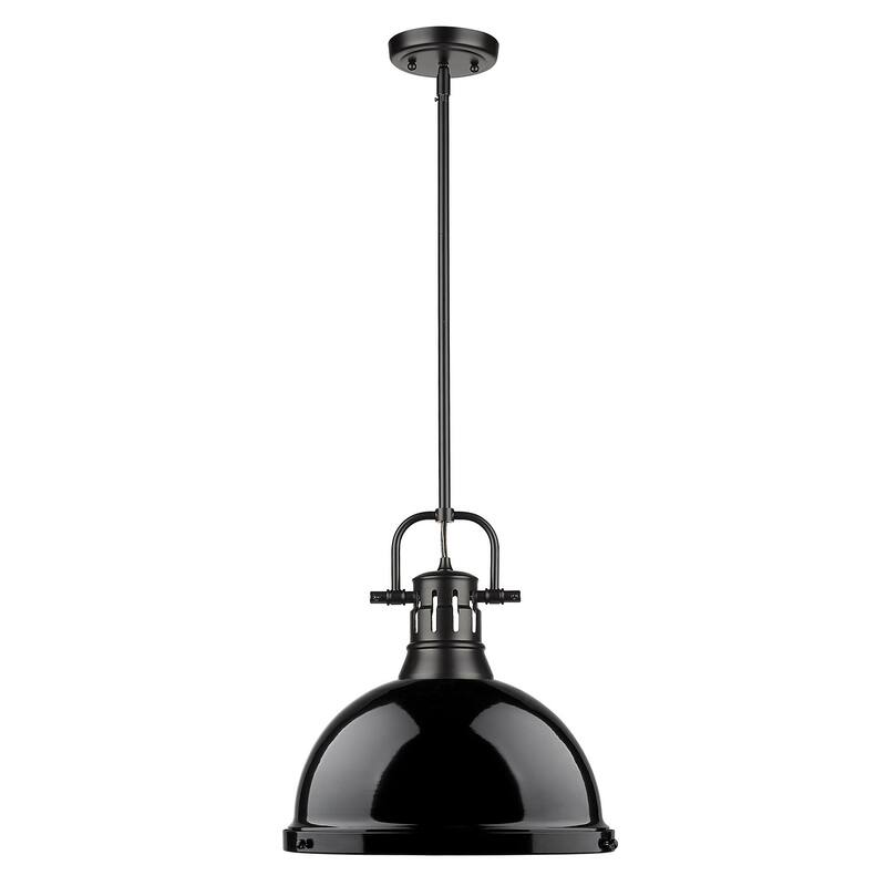 Golden Lighting Duncan Aged Brass 1-light Pendant