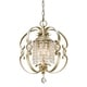 Golden LIghting Ella White/Goldtone Metal Semi-flush Fixture - Bed Bath ...