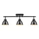 preview thumbnail 19 of 44, Golden Lighting Duncan 3-light Semi-flush Aged Brass Steel Track Light with Aged Brass Shades