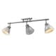 preview thumbnail 44 of 44, Golden Lighting Duncan 3-light Semi-flush Aged Brass Steel Track Light with Aged Brass Shades