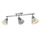 preview thumbnail 38 of 44, Golden Lighting Duncan 3-light Semi-flush Aged Brass Steel Track Light with Aged Brass Shades