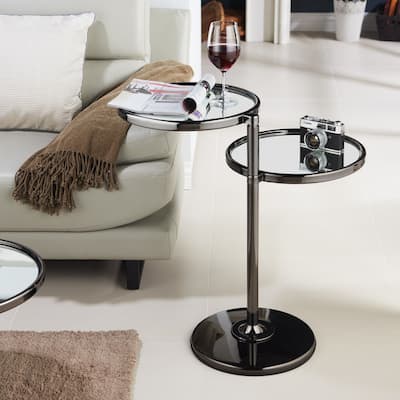 Furniture of America Cara Contemporary 2-shelf Motion Metal Side Table