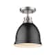 Option pewter with matte black shade