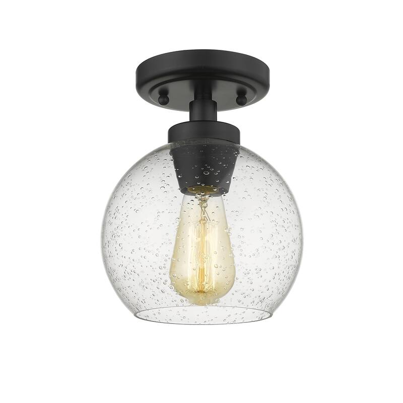 Carbon Loft Barton 1-light Flush Mount with Glass