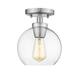Option Pewter with Clear Glass