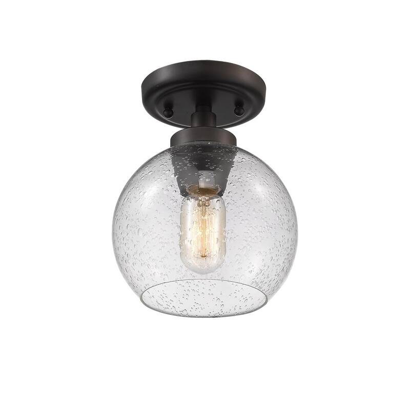 Carbon Loft Barton 1-light Flush Mount with Glass