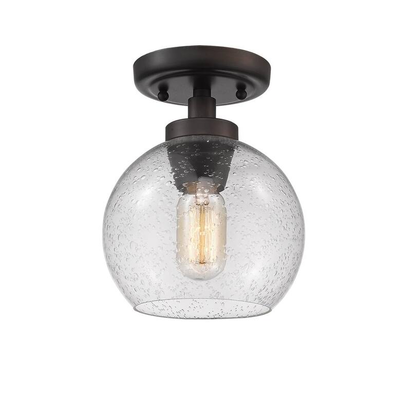 Carbon Loft Barton 1-light Flush Mount with Glass
