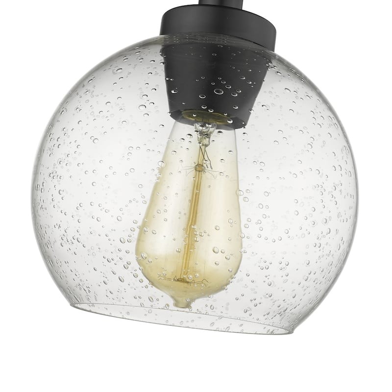 Golden Lighting Galveston 1-light Flush Mount in Rubbed Bronze