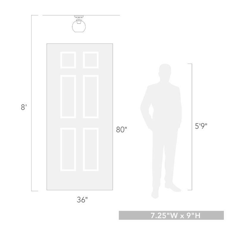 Carbon Loft Barton 1-light Flush Mount with Glass
