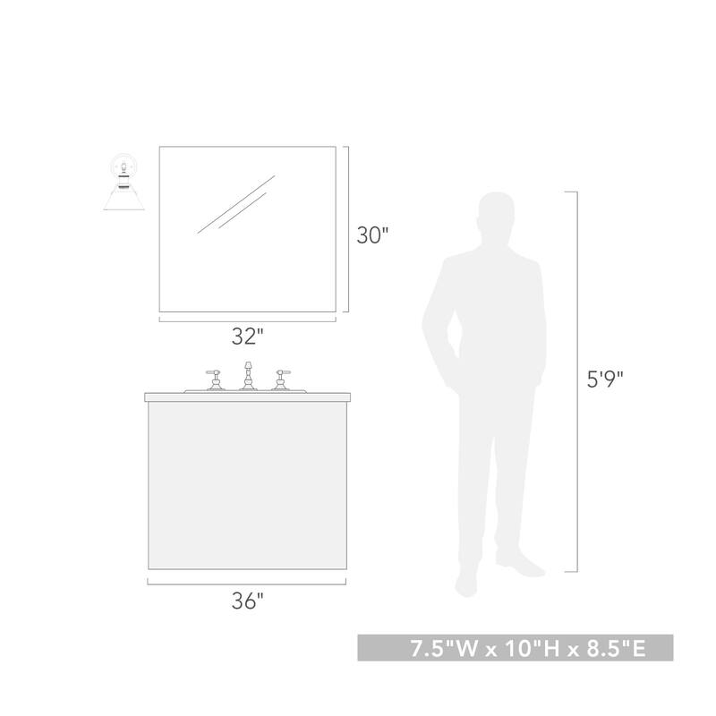 Golden Lighting Orwell 1-light Bath Vanity