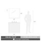 preview thumbnail 2 of 1, Orwell PW 1 Light Bath Vanity in Pewter with Opal Glass Shade - Pewter with opal glass