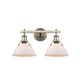 preview thumbnail 3 of 1, Golden Lighting Orwell AB Aged Brass Steel 2-light Bath Vanity Light