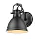 Option black with matte black shade