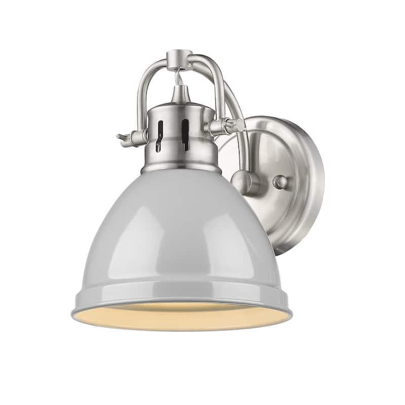 Golden Lighting Duncan Aged Brass Steel 1-light Bath Vanity Light