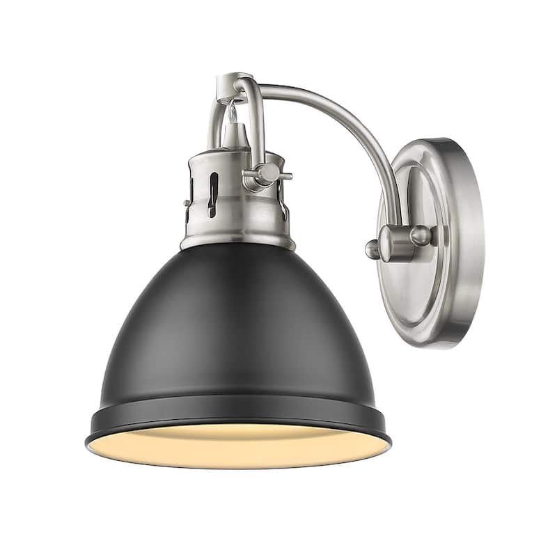Golden Lighting Duncan Aged Brass Steel 1-light Bath Vanity Light