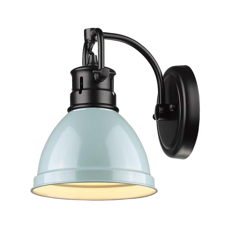 Golden Lighting Duncan Aged Brass Steel 1-light Bath Vanity Light