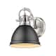 Option pewter with matte black shade