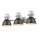 Option pewter with matte black shades
