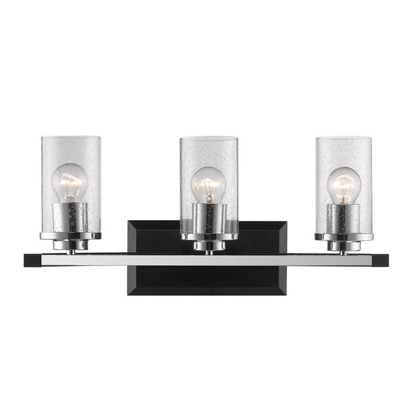 mercer white glass vanity light