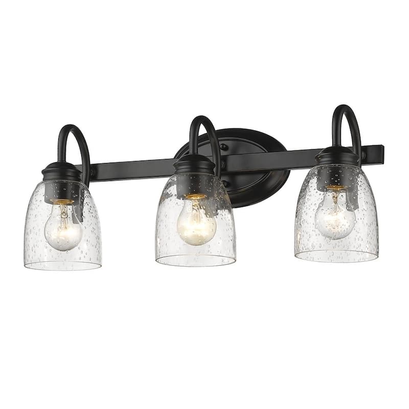 Copper Grove Larnaca Seeded Glass 3-light Bath Vanity
