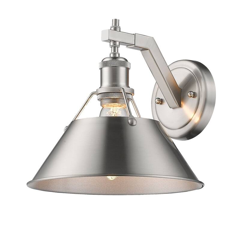 Orwell PW 1-light Wall Sconce in Pewter with Pewter Shade