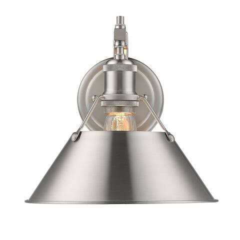 Orwell PW 1-light Wall Sconce in Pewter with Pewter Shade