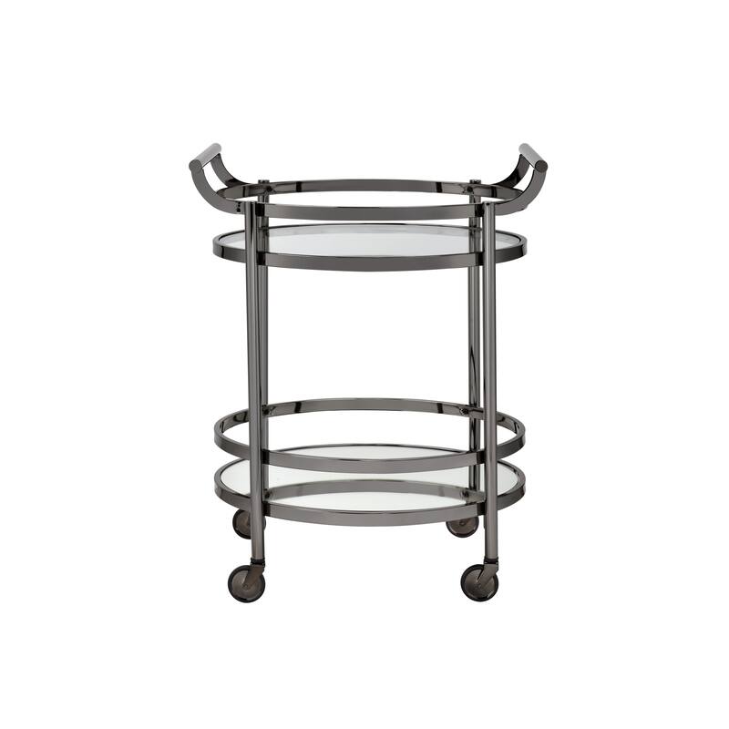 ACME Lakelyn Glass Serving Cart in Multicolor