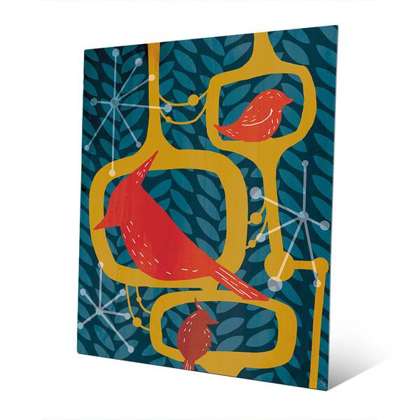 'Resting Birds' Aluminum Wall Art Print Bed Bath & Beyond 14079052