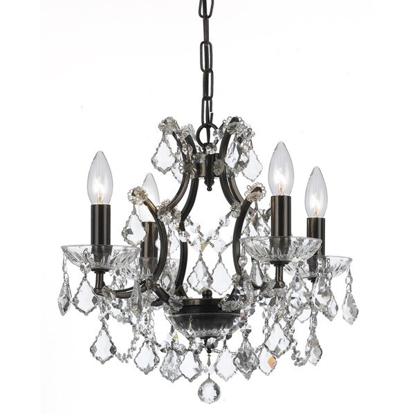 Crystorama Filmore Collection 4 Light Vibrant Bronze Swarovski Crystorama Filmore Collection 4 Light Vibrant Bronze Swarovski Str Crystal Mini Chandelier