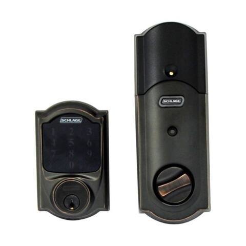 Schlage Aged Bronze Zinc Deadbolt w/Alarm