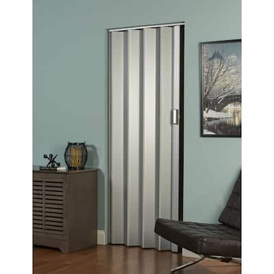 Elite 48"w x 96"h Satin Silver Folding Door