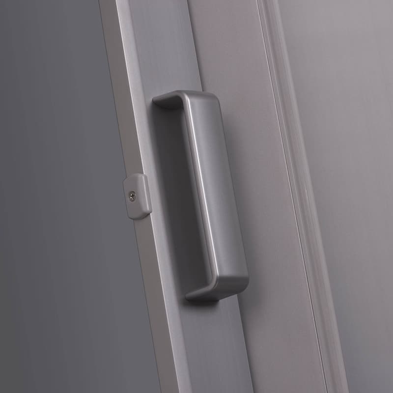 Spectrum Elite Satin Silver PVC 48-inch x 96-inch Folding Door