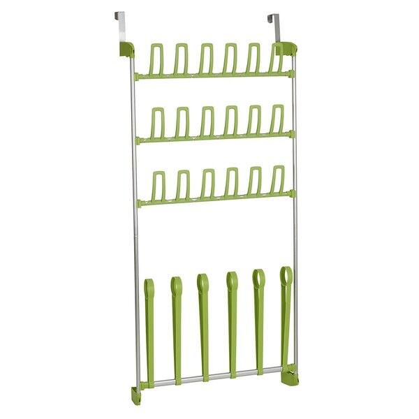 Shop Lime Green Over The Door Shoe Storage Boot Rack Free