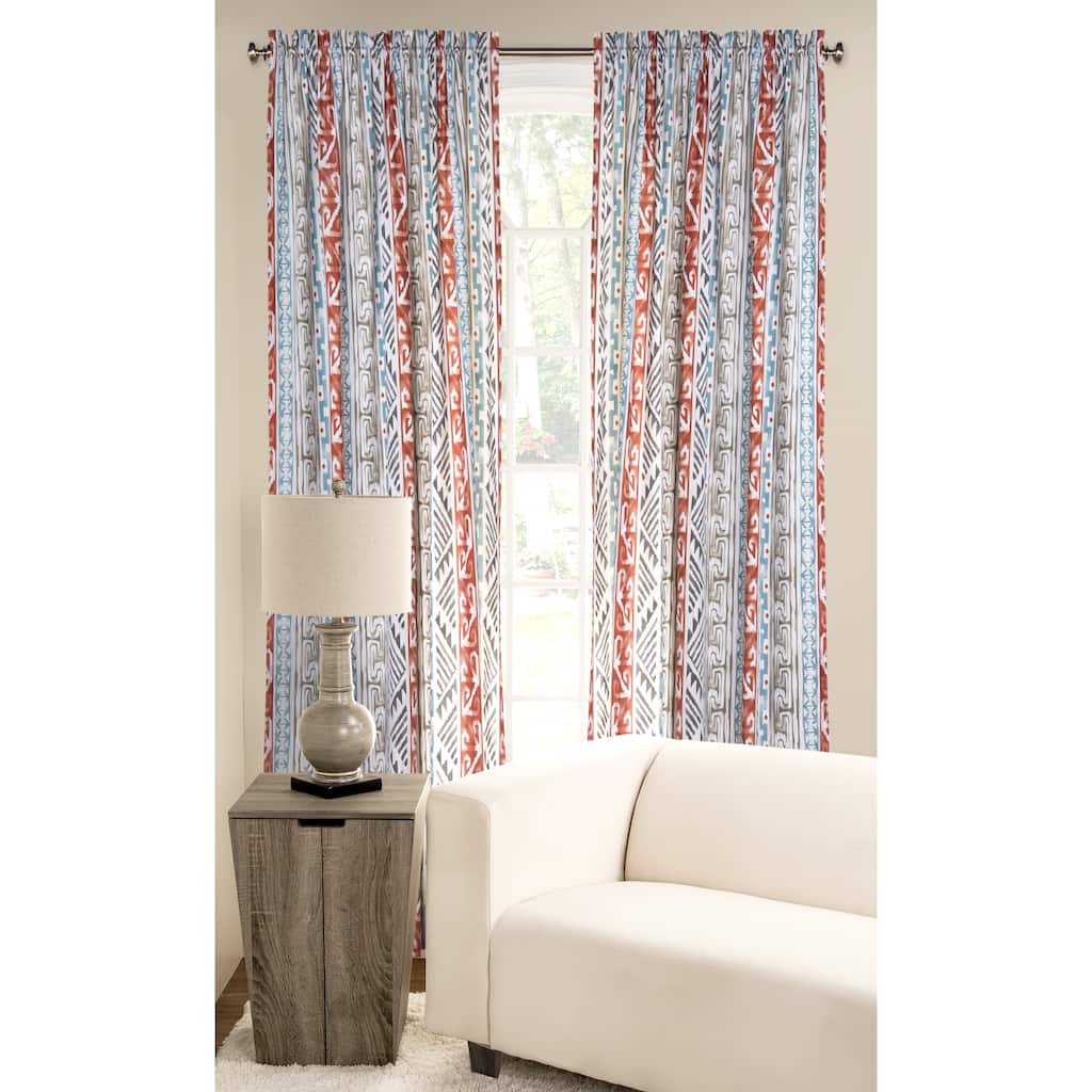 Southwestern Window Curtain Panel