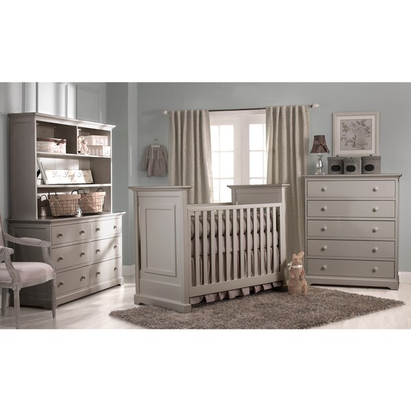 light grey crib