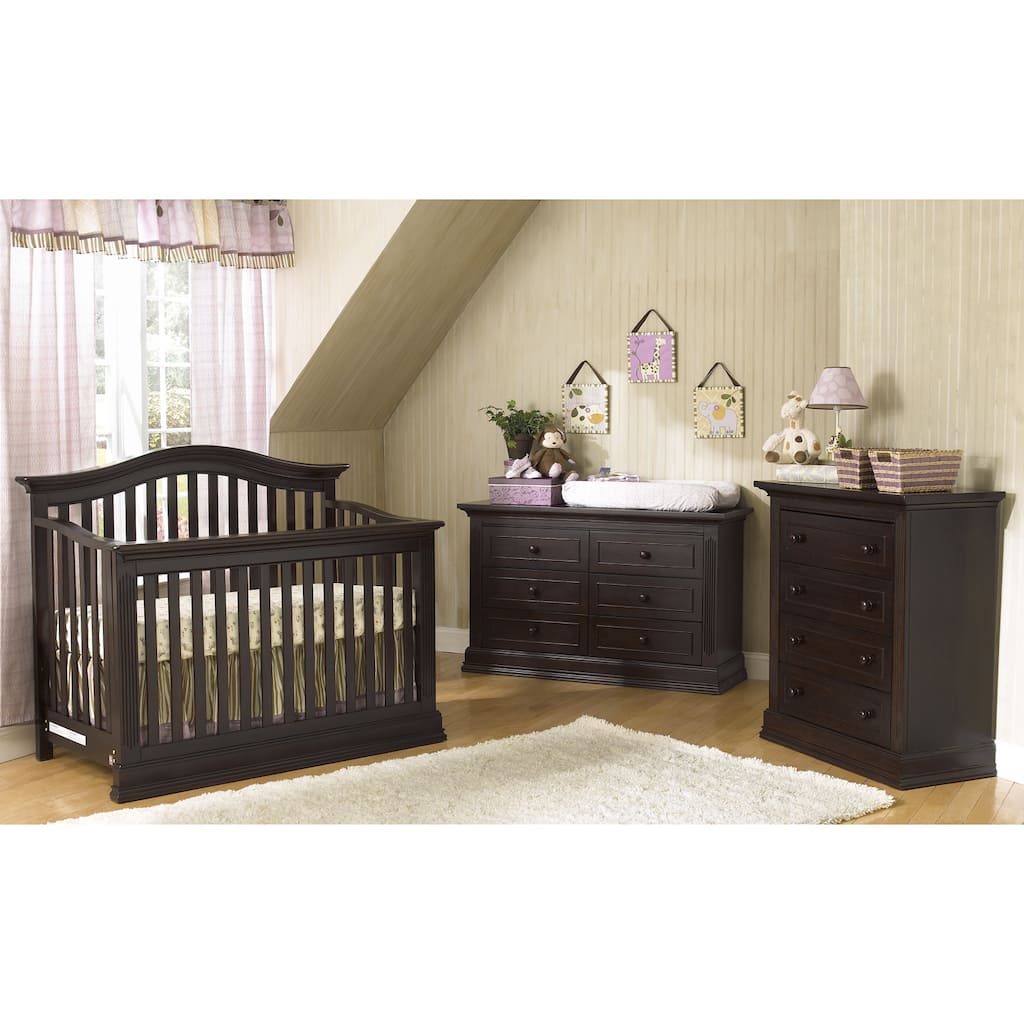 Suite Bebe Dakota Lifetime 4-in-1 Crib- Espresso