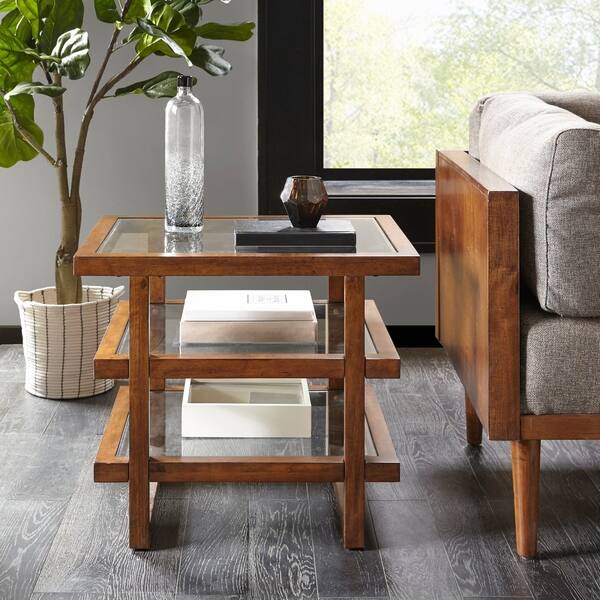 Strick & Bolton Melly Pecan End Table 14080546