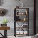 Carbon Loft Magie Amber And Graphite 5-shelf Bookcase - Bed Bath 