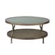INK+IVY Cambridge Hammered Antique Silver Round Coffee Table - Bed Bath ...