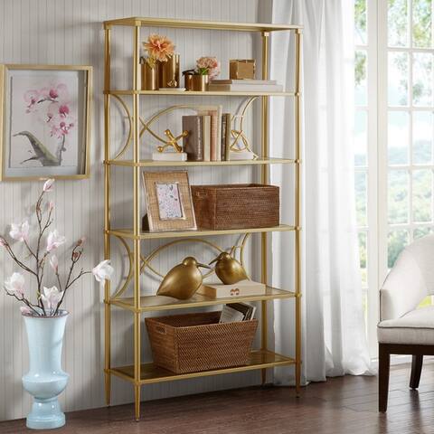 Madison Park Signature Turner Shelf 2-Color Option - 36"w x 14"d x 72.5"h